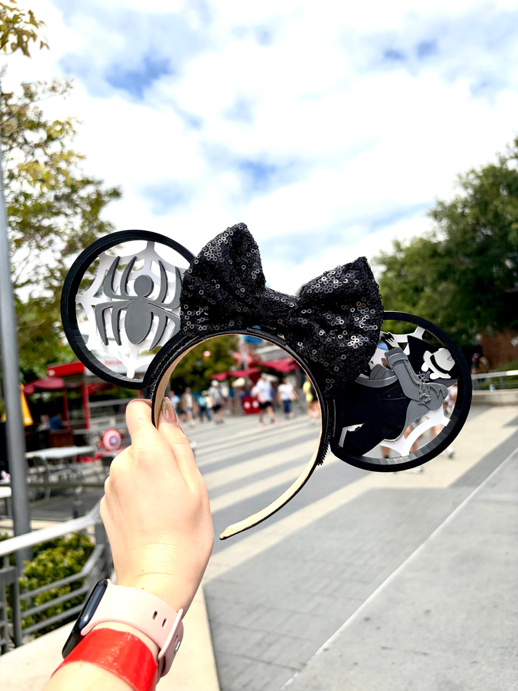Black & White Spider Ears