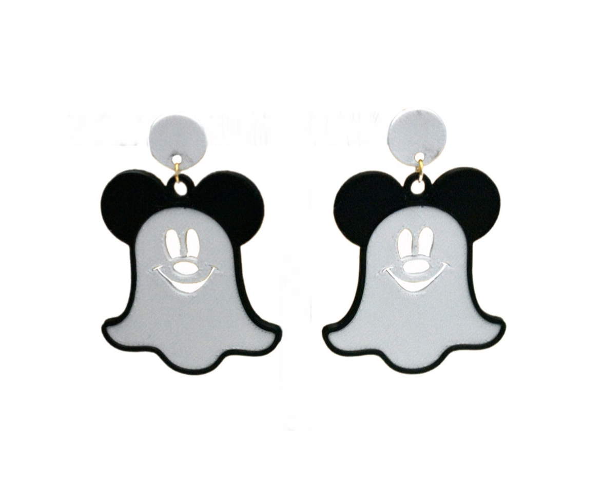 Ghost Mouse Earrings